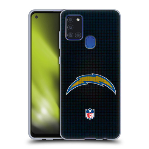 NFL Los Angeles Chargers Artwork LED Soft Gel Case for Samsung Galaxy A21s (2020)