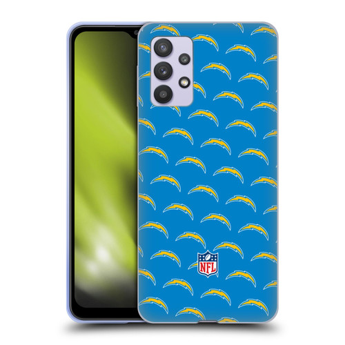 NFL Los Angeles Chargers Artwork Patterns Soft Gel Case for Samsung Galaxy A32 5G / M32 5G (2021)