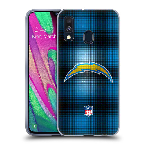 NFL Los Angeles Chargers Artwork LED Soft Gel Case for Samsung Galaxy A40 (2019)