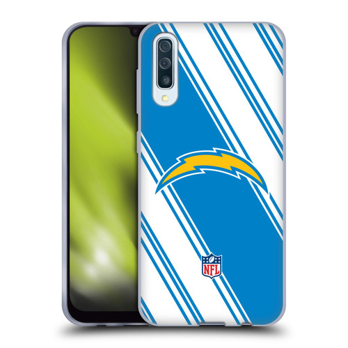 NFL Los Angeles Chargers Artwork Stripes Soft Gel Case for Samsung Galaxy A50/A30s (2019)
