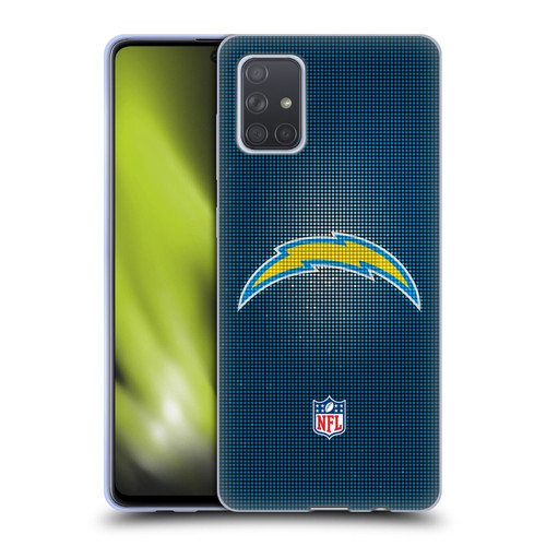 NFL Los Angeles Chargers Artwork LED Soft Gel Case for Samsung Galaxy A71 (2019)
