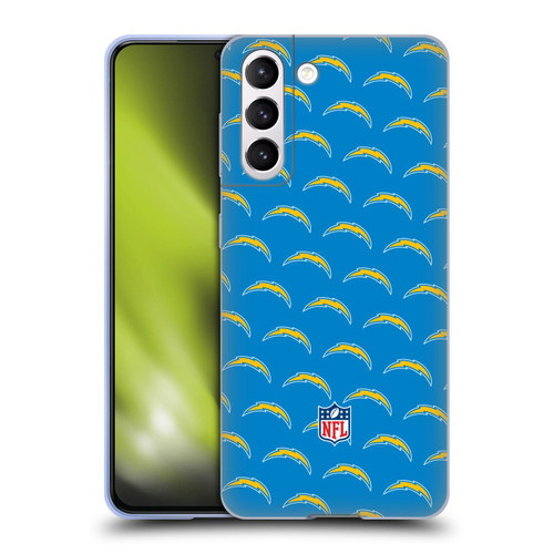 NFL Los Angeles Chargers Artwork Patterns Soft Gel Case for Samsung Galaxy S21 5G