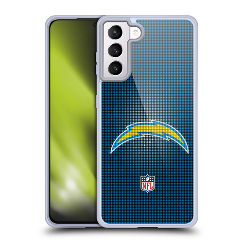 NFL Los Angeles Chargers Artwork LED Soft Gel Case for Samsung Galaxy S21+ 5G