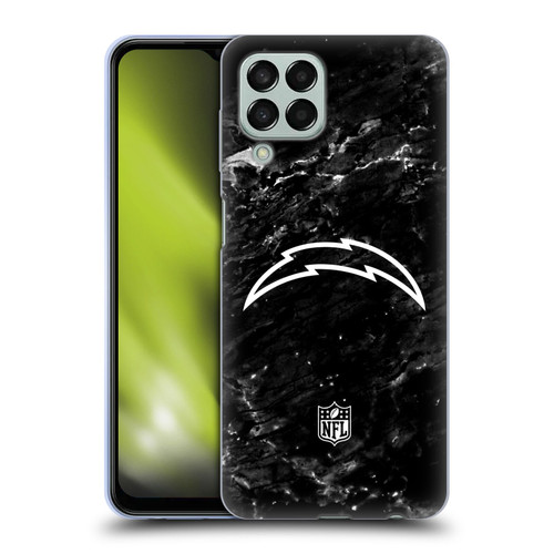 NFL Los Angeles Chargers Artwork Marble Soft Gel Case for Samsung Galaxy M33 (2022)