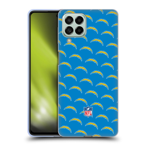 NFL Los Angeles Chargers Artwork Patterns Soft Gel Case for Samsung Galaxy M53 (2022)