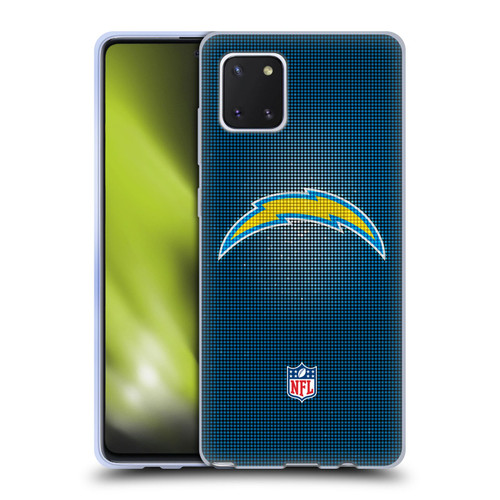 NFL Los Angeles Chargers Artwork LED Soft Gel Case for Samsung Galaxy Note10 Lite