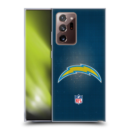 NFL Los Angeles Chargers Artwork LED Soft Gel Case for Samsung Galaxy Note20 Ultra / 5G