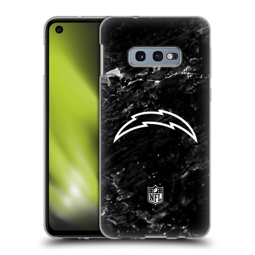 NFL Los Angeles Chargers Artwork Marble Soft Gel Case for Samsung Galaxy S10e
