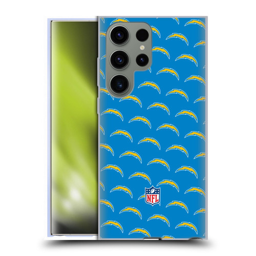 NFL Los Angeles Chargers Artwork Patterns Soft Gel Case for Samsung Galaxy S23 Ultra 5G