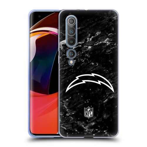 NFL Los Angeles Chargers Artwork Marble Soft Gel Case for Xiaomi Mi 10 5G / Mi 10 Pro 5G
