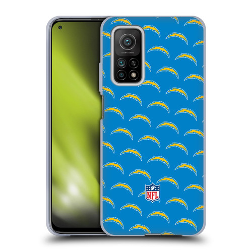 NFL Los Angeles Chargers Artwork Patterns Soft Gel Case for Xiaomi Mi 10T 5G