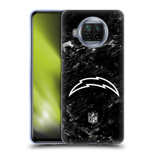 NFL Los Angeles Chargers Artwork Marble Soft Gel Case for Xiaomi Mi 10T Lite 5G