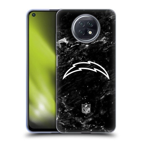 NFL Los Angeles Chargers Artwork Marble Soft Gel Case for Xiaomi Redmi Note 9T 5G