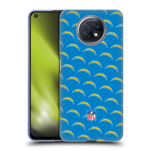 NFL Los Angeles Chargers Artwork Patterns Soft Gel Case for Xiaomi Redmi Note 9T 5G