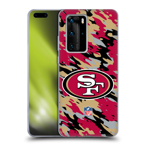 NFL San Francisco 49Ers Logo Camou Soft Gel Case for Huawei P40 Pro / P40 Pro Plus 5G