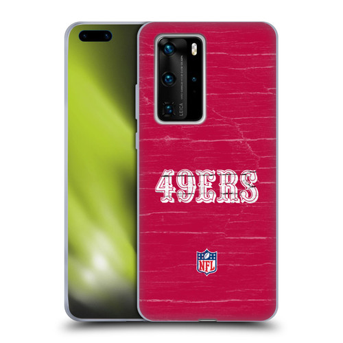 NFL San Francisco 49Ers Logo Distressed Look Soft Gel Case for Huawei P40 Pro / P40 Pro Plus 5G
