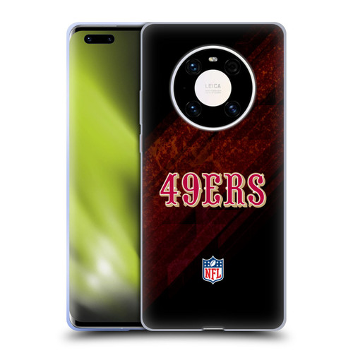 NFL San Francisco 49Ers Logo Blur Soft Gel Case for Huawei Mate 40 Pro 5G