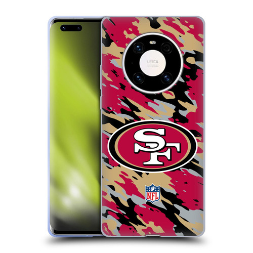 NFL San Francisco 49Ers Logo Camou Soft Gel Case for Huawei Mate 40 Pro 5G