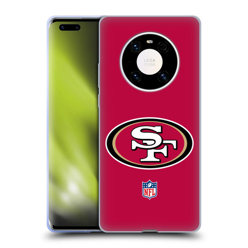 NFL San Francisco 49Ers Logo Plain Soft Gel Case for Huawei Mate 40 Pro 5G