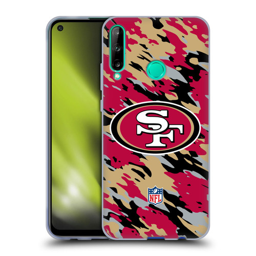 NFL San Francisco 49Ers Logo Camou Soft Gel Case for Huawei P40 lite E