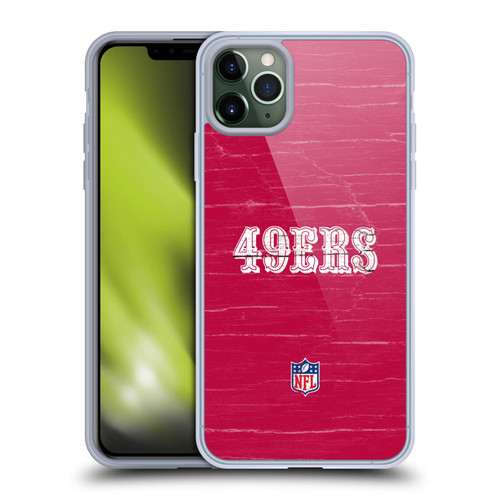 NFL San Francisco 49Ers Logo Distressed Look Soft Gel Case for Apple iPhone 11 Pro Max
