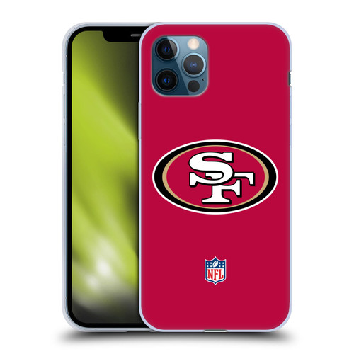 NFL San Francisco 49Ers Logo Plain Soft Gel Case for Apple iPhone 12 / iPhone 12 Pro