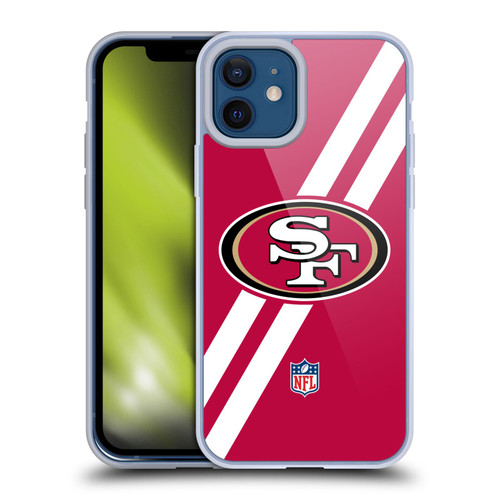 NFL San Francisco 49Ers Logo Stripes Soft Gel Case for Apple iPhone 12 / iPhone 12 Pro NFL San Francisco 49Ers Logo Stripes Soft Gel Case for Apple iPhone 12 / iPhone 12 Pro