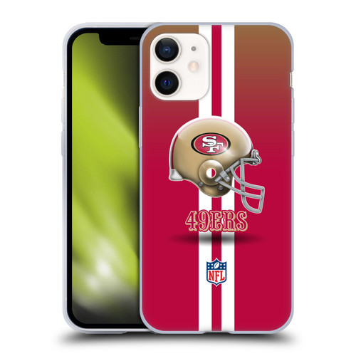 NFL San Francisco 49Ers Logo Helmet Soft Gel Case for Apple iPhone 12 Mini