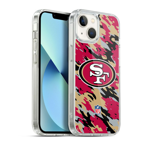 NFL San Francisco 49Ers Logo Camou Soft Gel Case for Apple iPhone 13