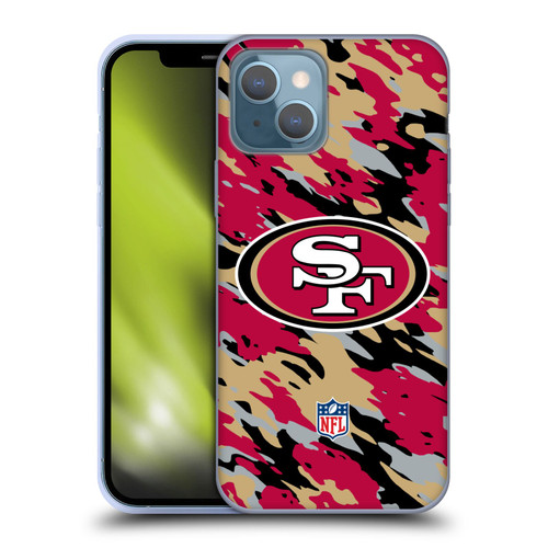 NFL San Francisco 49Ers Logo Camou Soft Gel Case for Apple iPhone 13