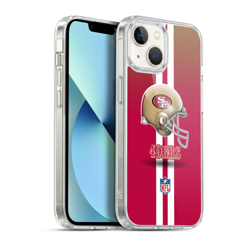 NFL San Francisco 49Ers Logo Helmet Soft Gel Case for Apple iPhone 13