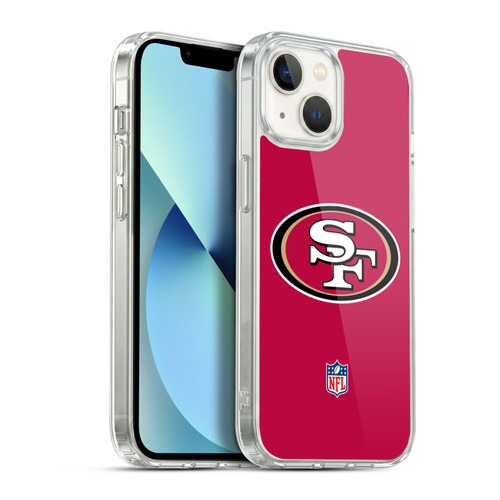 NFL San Francisco 49Ers Logo Plain Soft Gel Case for Apple iPhone 13