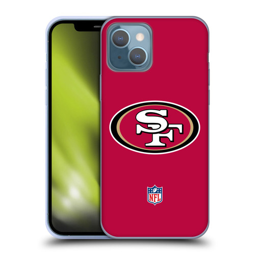 NFL San Francisco 49Ers Logo Plain Soft Gel Case for Apple iPhone 13