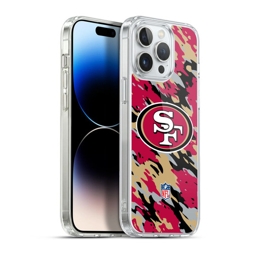 NFL San Francisco 49Ers Logo Camou Soft Gel Case for Apple iPhone 13 Pro Max
