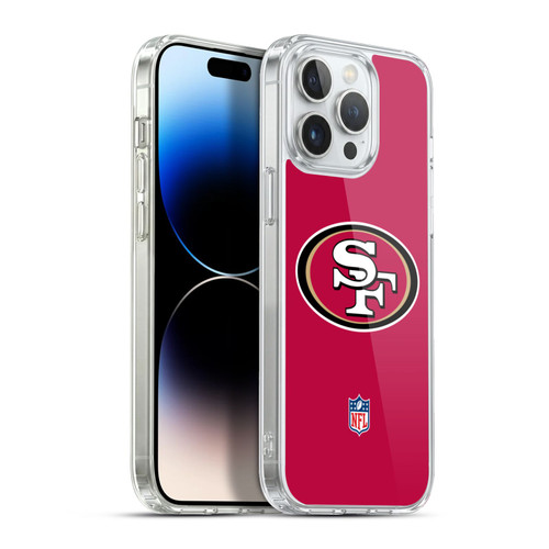 NFL San Francisco 49Ers Logo Plain Soft Gel Case for Apple iPhone 13 Pro Max