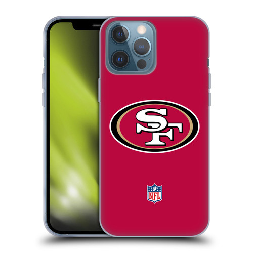 NFL San Francisco 49Ers Logo Plain Soft Gel Case for Apple iPhone 13 Pro Max