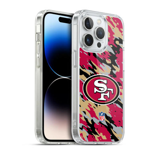 NFL San Francisco 49Ers Logo Camou Soft Gel Case for Apple iPhone 13 Pro