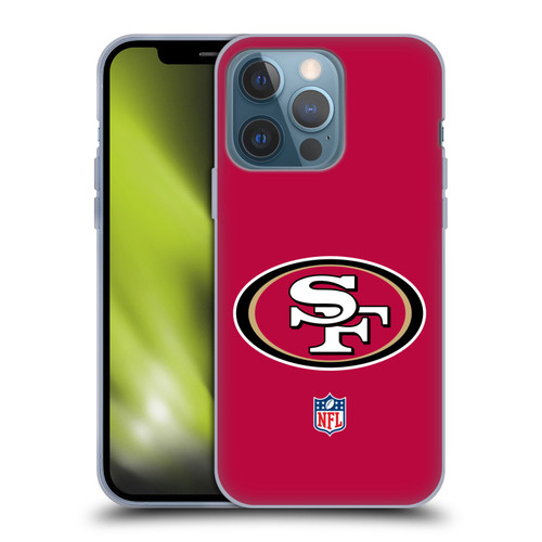 NFL San Francisco 49Ers Logo Plain Soft Gel Case for Apple iPhone 13 Pro