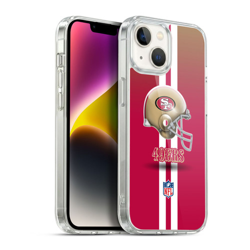 NFL San Francisco 49Ers Logo Helmet Soft Gel Case for Apple iPhone 14