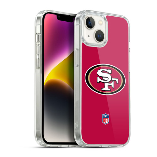 NFL San Francisco 49Ers Logo Plain Soft Gel Case for Apple iPhone 14