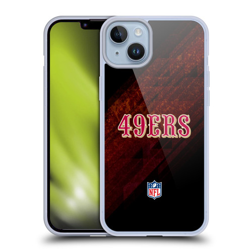 NFL San Francisco 49Ers Logo Blur Soft Gel Case for Apple iPhone 14 Plus