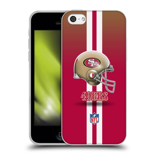 NFL San Francisco 49Ers Logo Helmet Soft Gel Case for Apple iPhone 5c