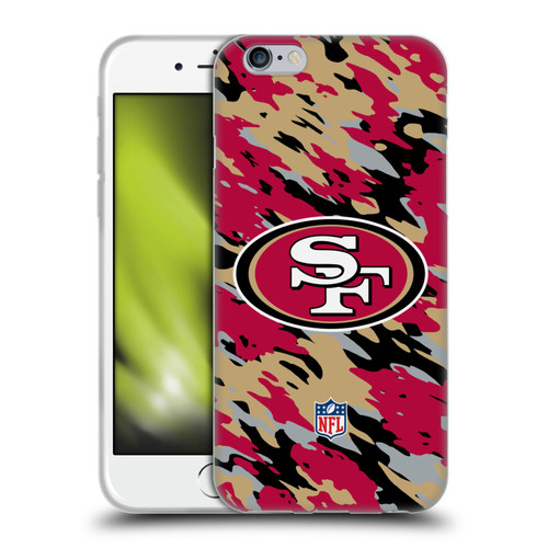 NFL San Francisco 49Ers Logo Camou Soft Gel Case for Apple iPhone 6 / iPhone 6s