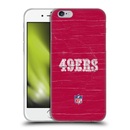 NFL San Francisco 49Ers Logo Distressed Look Soft Gel Case for Apple iPhone 6 / iPhone 6s