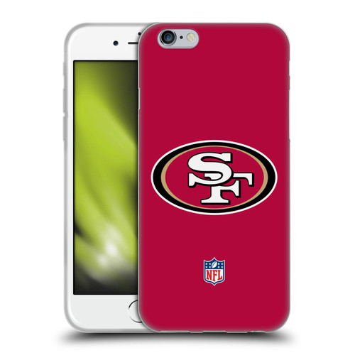 NFL San Francisco 49Ers Logo Plain Soft Gel Case for Apple iPhone 6 / iPhone 6s