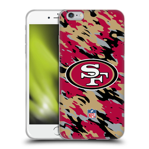 NFL San Francisco 49Ers Logo Camou Soft Gel Case for Apple iPhone 6 Plus / iPhone 6s Plus