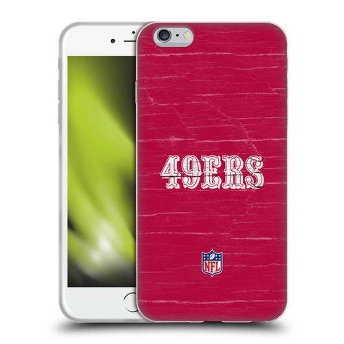 NFL San Francisco 49Ers Logo Distressed Look Soft Gel Case for Apple iPhone 6 Plus / iPhone 6s Plus