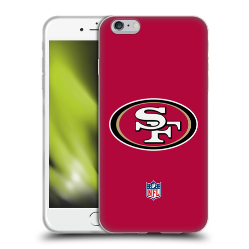NFL San Francisco 49Ers Logo Plain Soft Gel Case for Apple iPhone 6 Plus / iPhone 6s Plus