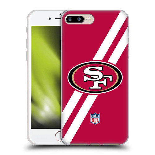 NFL San Francisco 49Ers Logo Stripes Soft Gel Case for Apple iPhone 7 Plus / iPhone 8 Plus NFL San Francisco 49Ers Logo Stripes Soft Gel Case for Apple iPhone 7 Plus / iPhone 8 Plus