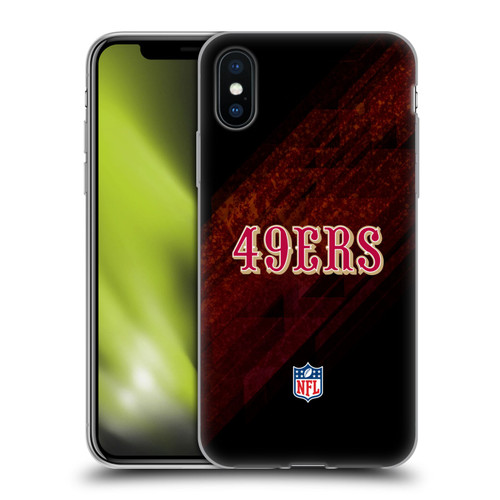 NFL San Francisco 49Ers Logo Blur Soft Gel Case for Apple iPhone X / iPhone XS